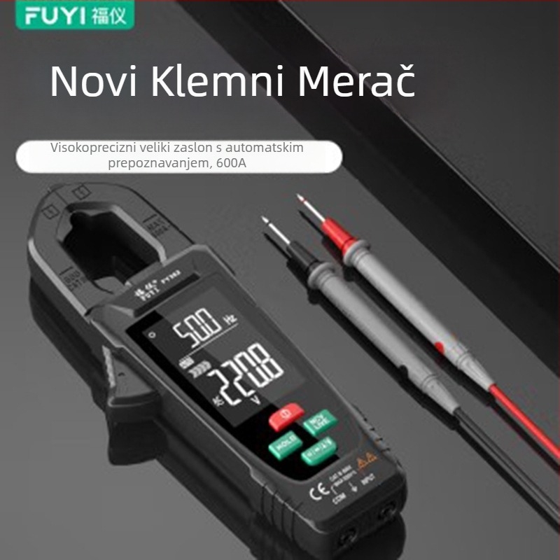 Fuyi FY382 digitalni kleštni mjerač, potpuno automatizirani multimetar, visoka preciznost, višenamjenski