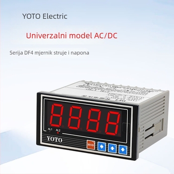 Kitazaki Yoto Višestruki električni mjerač parametara: wattmetar, ampermetar, voltmetar, alarm, RS485, izlaz 4–20 mA