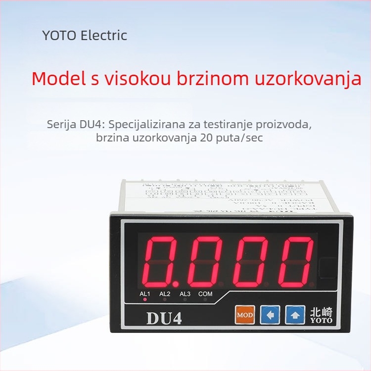 Kitazaki Yoto Višestruki električni mjerač parametara: wattmetar, ampermetar, voltmetar, alarm, RS485, izlaz 4–20 mA