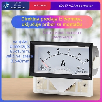 69L17 Analogni mjerni uređaj za AC struju i napon, 450V, 50/5A, 100/5A, 200A, 300A