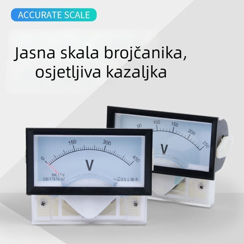 69L17 Analogni mjerni uređaj za AC struju i napon, 450V, 50/5A, 100/5A, 200A, 300A
