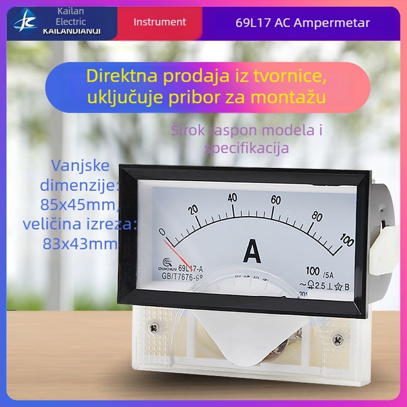 69L17 Analogni mjerni uređaj za AC struju i napon, 450V, 50/5A, 100/5A, 200A, 300A