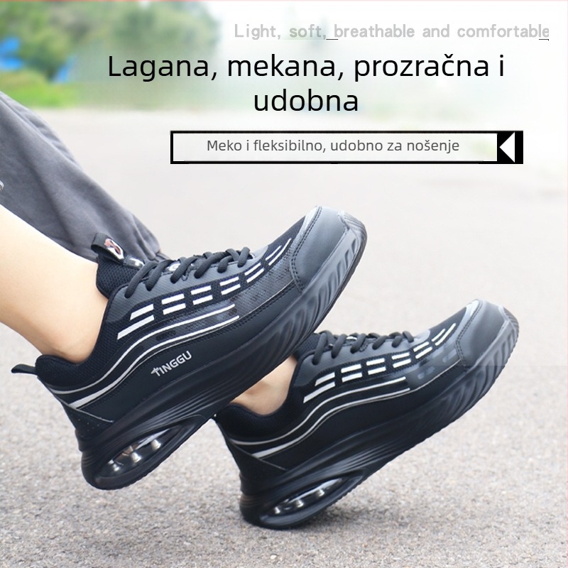 Izolirane sigurnosne radne cipele za muškarce, otporne na udarce i perforaciju, lagane i prozračne, niski gornji dio, materijali: mikrovlakana koža + flywoven mreža