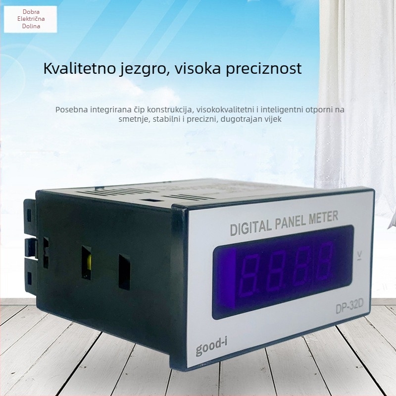 DP-32D digitalni DC voltmetar i ampermetar, raspon 1999, točnost 99,9%, napajanje 24–240V, Gu Yi