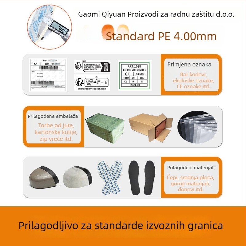 Izolirane srednje visoke čizme s kožom telećom i platnom, zaštita od udara i probijanja, otporne na toplinu potplata