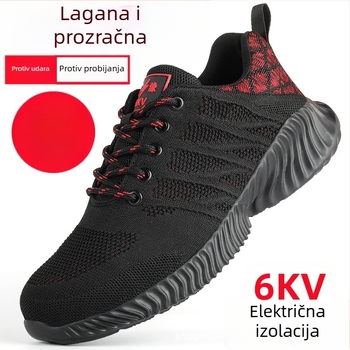Sigurnosne radne cipele za gradilište – prozračne ljetne, izolirane do 6kV, plastično-čelični zaštitni vrh, otporne na udarce i probijanje, ultra lagane i otporne na habanje.