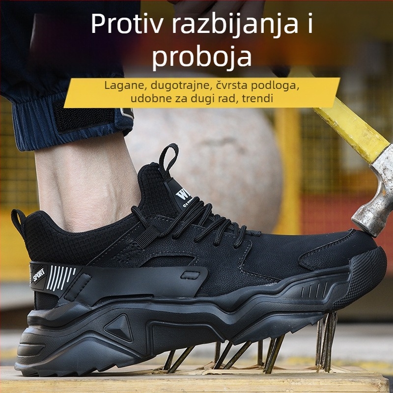 Zaštitne cipele za zavarivanje s čeličnim prstom, otporne na udarce i prodiranje, lagane, otporne na kiseline i lužine, toplinska izolacija