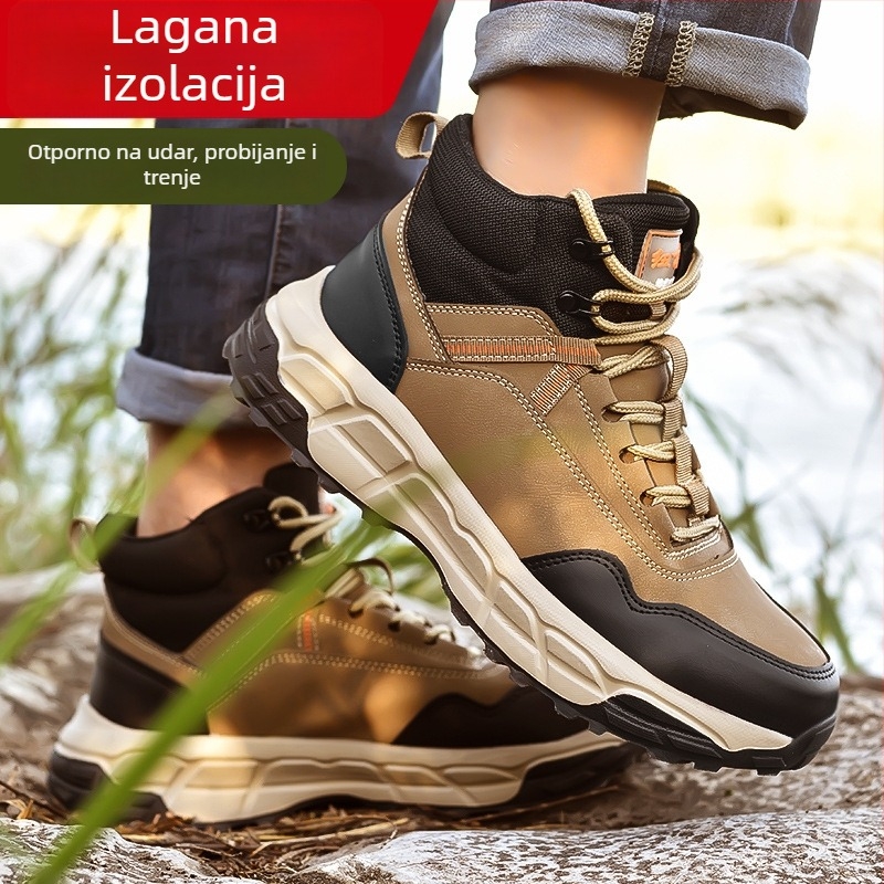 Zaštitne cipele za rad s visokim gornjim dijelom, otpurne na udarce i probijanje, izolirane, mikrovlakana