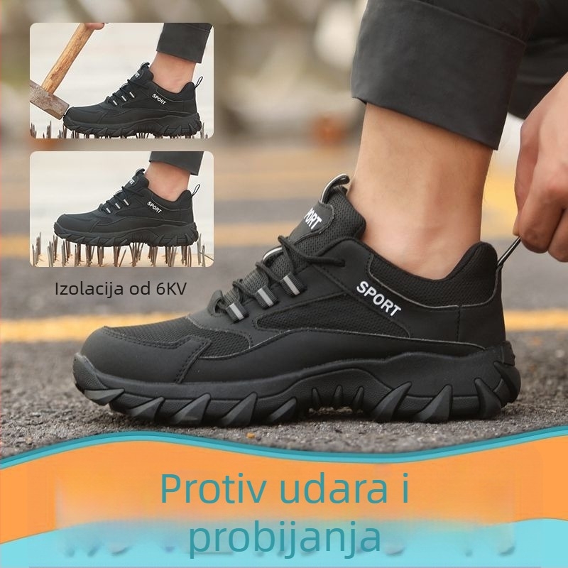 Ženske zaštitne radne cipele s čeličnim nosom i čeličnim pločama, otporne na udarce i probijanje, izolirane