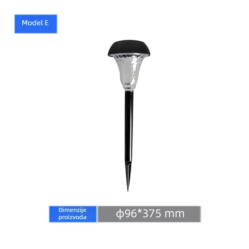Solarna zemlja lampa za travnjak – IP65 vodootporan LED, 2W, trajanje 6–12 sati, vijek trajanja 50.000 sati