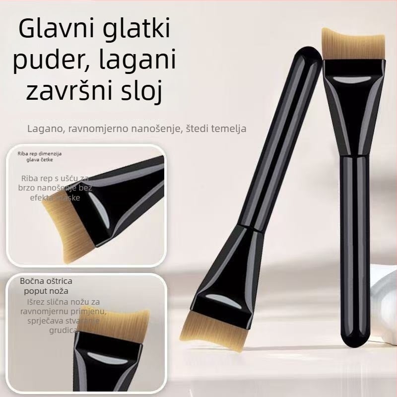 Četkica za temelj – sintetička vlakna, plastična drška, jednodijelno pakiranje, ravnomjerna primjena temelja