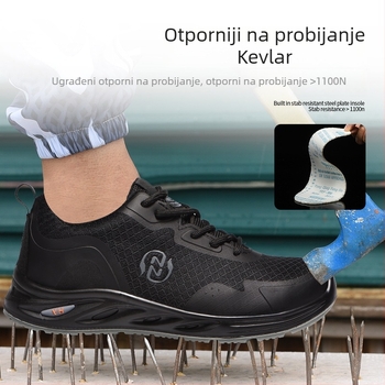 Radna zaštitna obuća - otporna na udarce i probijanje, lagana i prozračna, gornji Flyknit s PU potplatom