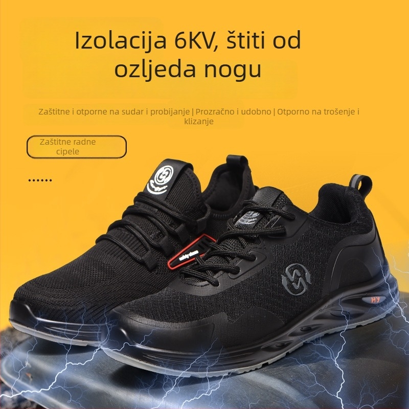 Radna zaštitna obuća - otporna na udarce i probijanje, lagana i prozračna, gornji Flyknit s PU potplatom