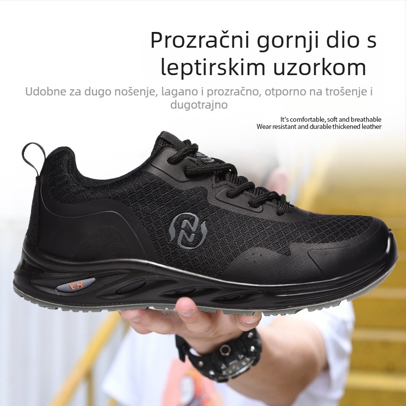 Radna zaštitna obuća - otporna na udarce i probijanje, lagana i prozračna, gornji Flyknit s PU potplatom