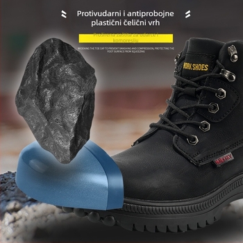 Radna zaštitna obuća s čeličnim prstom, mikrovlaknast koža, niski gornji dio, prozračna i otporna na probijanje