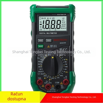 MS8269 ručni digitalni multimetar s mjerenjem kapaciteta i induktivnosti, mjerenje struje AC/DC