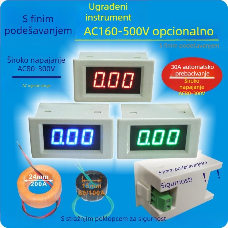 YB4835 Digitalna AC ampermetra glava za 85L17 pokazivač, D85-240T