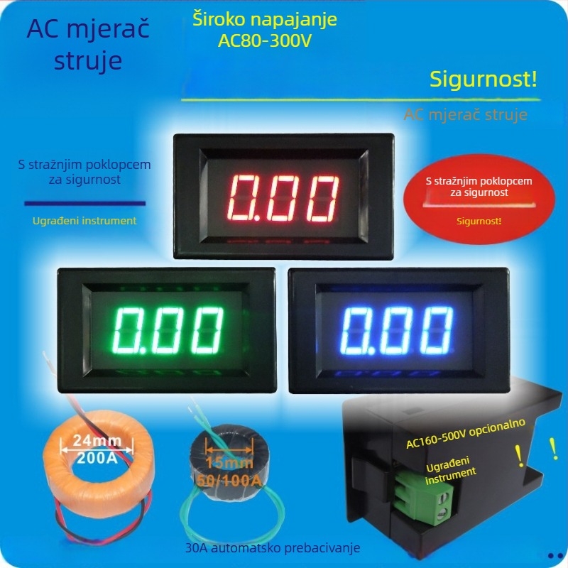 YB4835 Digitalna AC ampermetra glava za 85L17 pokazivač, D85-240T