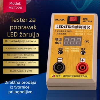 BLNK MCT220 Digitalni instrument za mjerenje napona za testiranje LED pozadinskog osvjetljenja LCD televizora, popravak LED dioda, potpuno izoliran i automatsko podešavanje napona