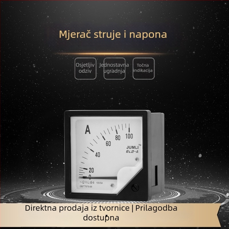 Analogni AC ampermetar i voltmetar s pokazivačem, model 6L2-A, rasponi 600/5, 400/5, 1000/5, 250/5