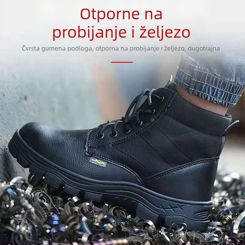 Cipele za sigurnost s visokim gornjim dijelom i čeličnim prstom – vodootporne, otporne na probijanje i habanje