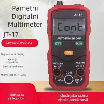 JT-17 Inteligentni digitalni multimetar s NCV, mjerenje kapaciteta, otpora i napona AC/DC