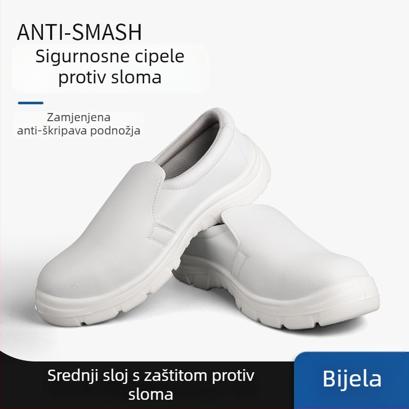 Cipele za sigurnost s čeličnom kapom, otporne na udarce i probijanje, antistatične, otporne na ulje, od kože od mikrovlakana