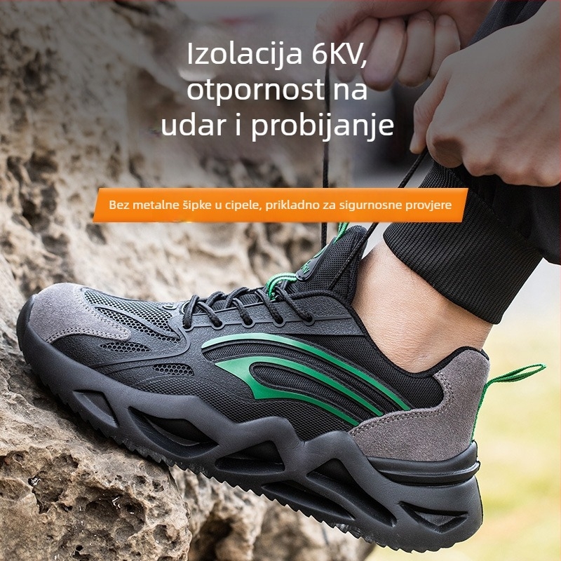 Električarska sigurnosna obuća | otporna na udarce i proboj; mrežasti gornji dio, nizak profil, konstrukcija visoke gustoće