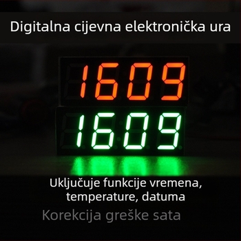 DIY kreativni modul sata s mikrokontrolerom, digitalni prikaz, mjerenje temperature, datuma i napona