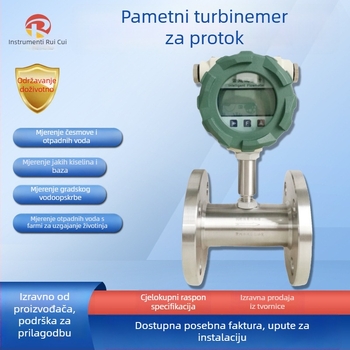 Turbinski mjerač protoka za tekućine – Ruitest Instruments, 0-2000 m³/h, digitalni zaslon