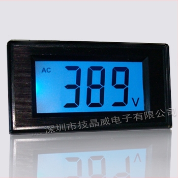 Plavi LCD AC voltmetar s digitalnim zaslonom, model 5315, podesiv 70–500 V