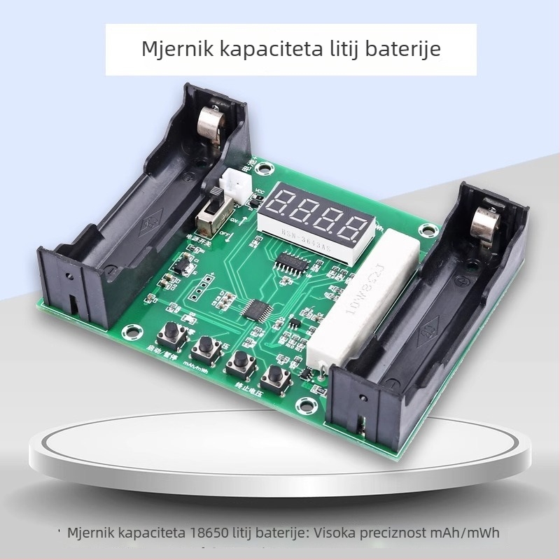 Saibang digitalni mjerni modul mAh/mWh za litijsku bateriju 18650 – tester kapaciteta i napajanje