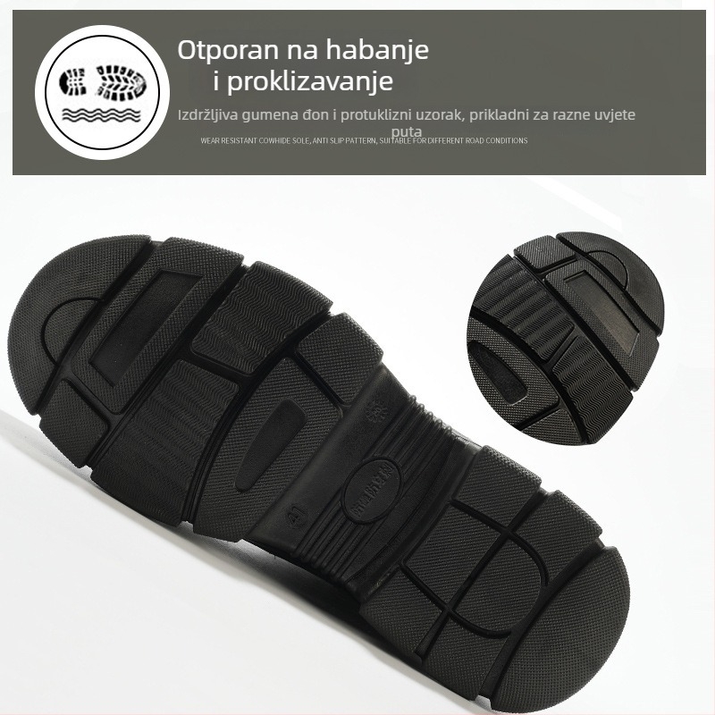 Cipele za sigurnost na radu s čeličnim prstom, otporne na udarce, prodiranje, proklizavanje, otporne na habanje, visok gornji dio