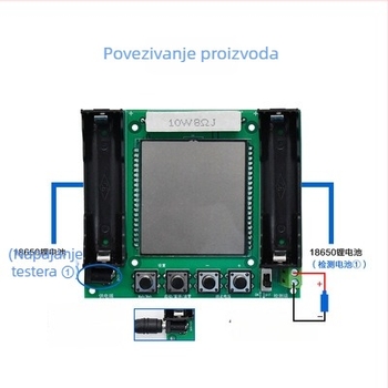 SUNLEPHANT 18650 modul za testiranje stvarnog kapaciteta litijske baterije – digitalno mjerenje mAh/mWh, visoka preciznost