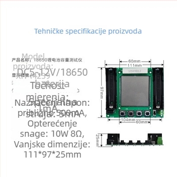 SUNLEPHANT 18650 modul za testiranje stvarnog kapaciteta litijske baterije – digitalno mjerenje mAh/mWh, visoka preciznost