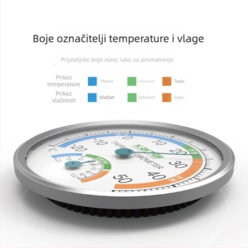 Mjerac temperature u prostoru — za vješanje ili stolno postavljanje, rezolucija 1°, bez baterija