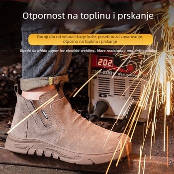 Radne cipele s čeličnim prstom – otporne na udarce i probijanje, protuklizne, otporne na habanje, visoke temperature