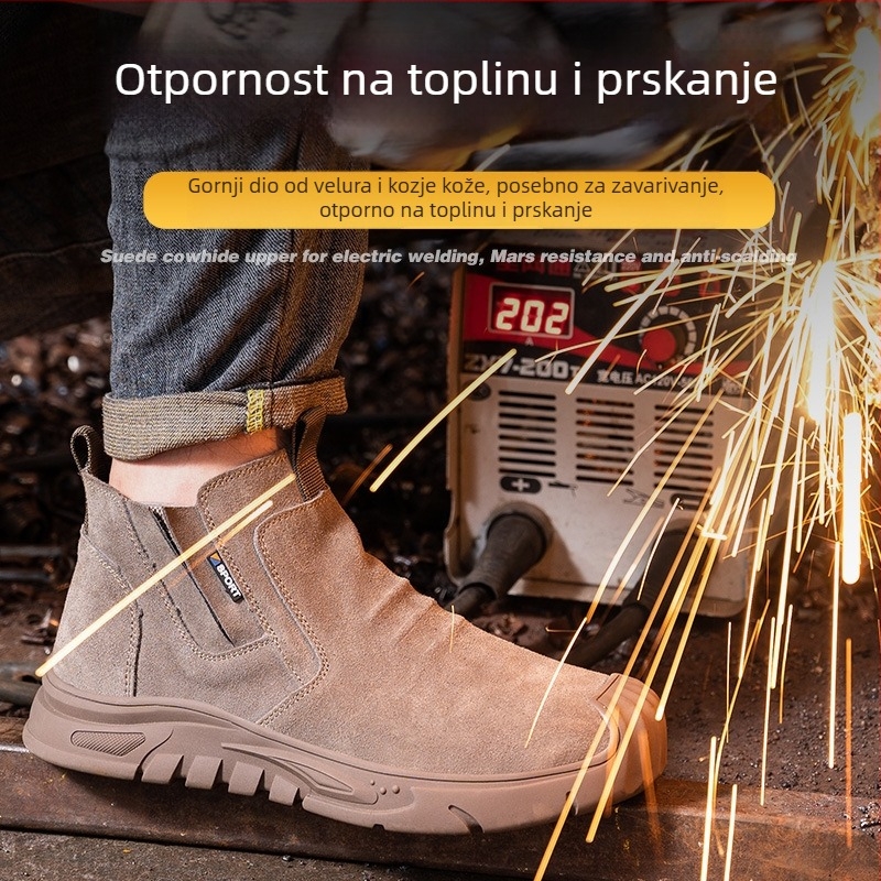Radne cipele s čeličnim prstom – otporne na udarce i probijanje, protuklizne, otporne na habanje, visoke temperature