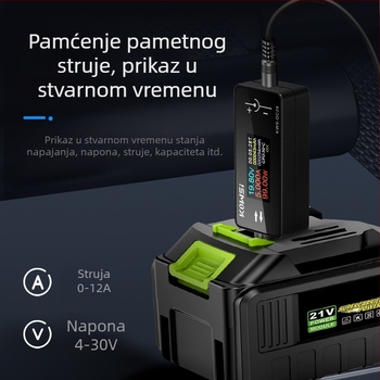 KWS-DC28 Detektor Punjenja s 12A Visokim Strujnim, DC5525 Sučelje, Voltmetar i Wattmetar