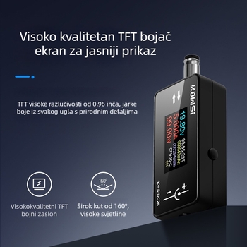 KWS-DC28 Detektor Punjenja s 12A Visokim Strujnim, DC5525 Sučelje, Voltmetar i Wattmetar