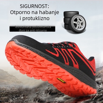 Sigurne zaštitne cipele s otpornošću na udarce i probijanje, čelična kapica, prozračni gornji dio od Fly-knit materijala, zaštita od probijanja, otporne na ulje