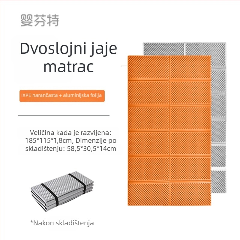 Piknik-kemping podloga — IXPE, otporna na vlagu, vodonepropusna sloj aluminijske folije, LDPE 90% + 10% aluminijski film, vanjski odmor, Schumate