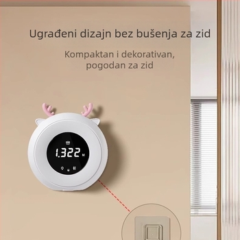 Lidar uređaj za mjerenje visine i težine za djecu – inteligentan infracrveni precizan elektronički mjerni instrument, 3-inčni LED zaslon, dodirna kontrola, ponovno punjiv