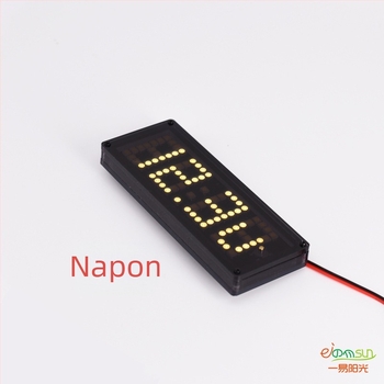 LED sat s matricom točaka za automobil, unutarnji termometar, mjerenje napona baterije, RX8025 visokoprecizni IC za mjerenje vremena, DIY ugradnja