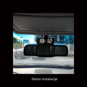 LED sat s matricom točaka za automobil, unutarnji termometar, mjerenje napona baterije, RX8025 visokoprecizni IC za mjerenje vremena, DIY ugradnja