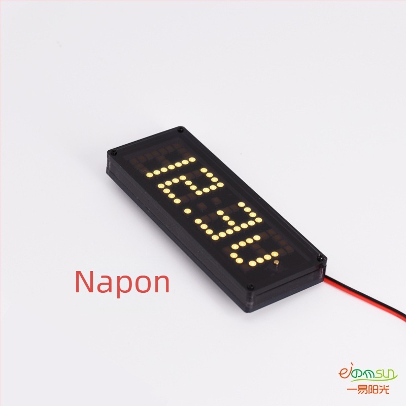 LED sat s matricom točaka za automobil, unutarnji termometar, mjerenje napona baterije, RX8025 visokoprecizni IC za mjerenje vremena, DIY ugradnja