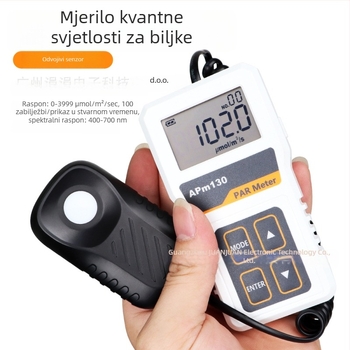 APM130 visoko precizan podijeljeni digitalni mjerni instrument za svjetlosnu energiju i spektralni fotometar PPFD