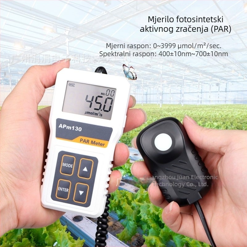 APM130 visoko precizan podijeljeni digitalni mjerni instrument za svjetlosnu energiju i spektralni fotometar PPFD