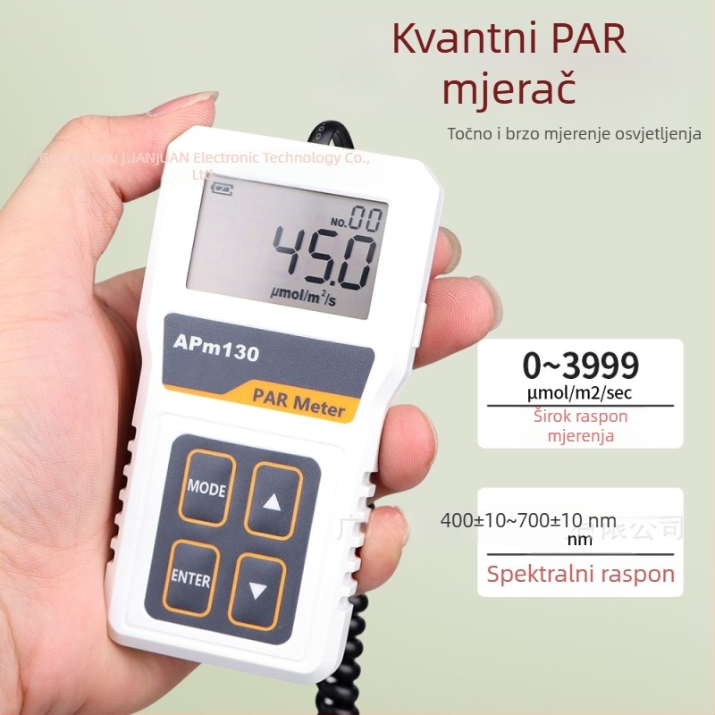 APM130 visoko precizan podijeljeni digitalni mjerni instrument za svjetlosnu energiju i spektralni fotometar PPFD