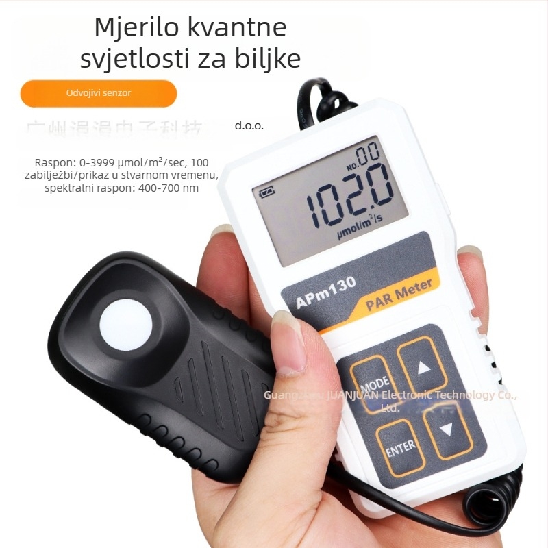 APM130 visoko precizan podijeljeni digitalni mjerni instrument za svjetlosnu energiju i spektralni fotometar PPFD
